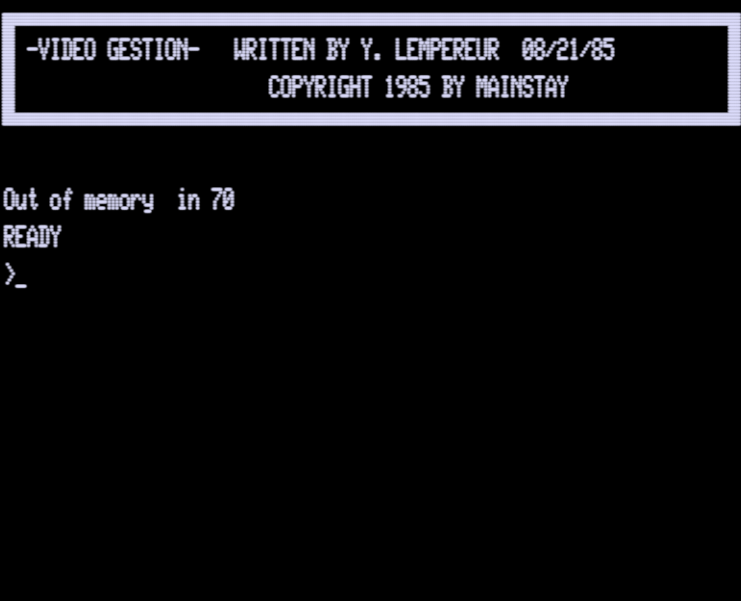 Screen shot